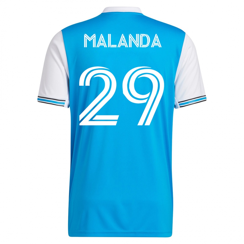 Mujer Camiseta Adilson Malanda #29 Azul 1ª Equipación 2023/24 La Camisa