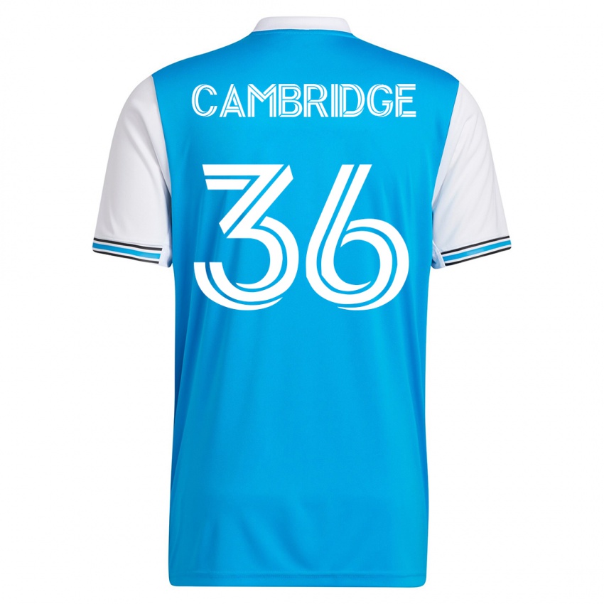 Mujer Camiseta Brandon Cambridge #36 Azul 1ª Equipación 2023/24 La Camisa