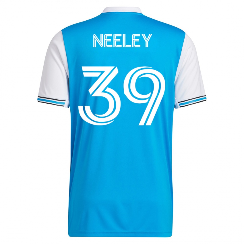 Mujer Camiseta Jack Neeley #39 Azul 1ª Equipación 2023/24 La Camisa