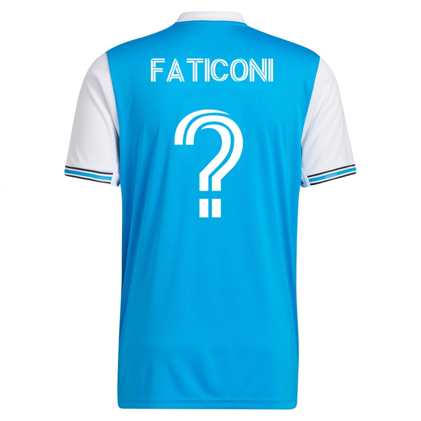 Mujer Camiseta Trey Faticoni #0 Azul 1ª Equipación 2023/24 La Camisa