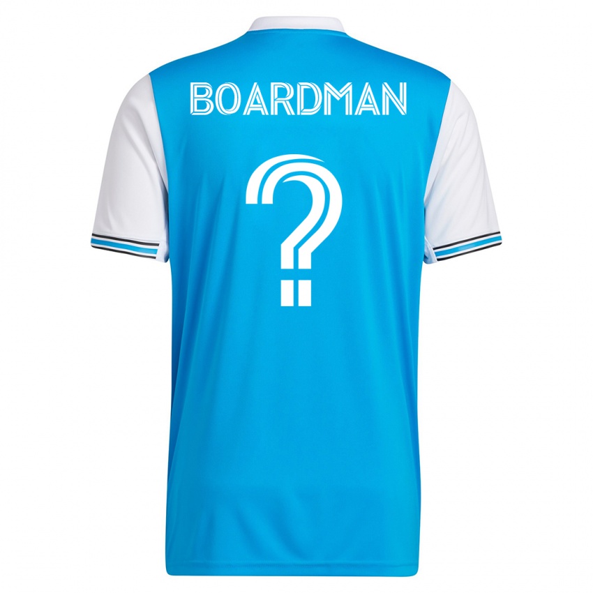 Mujer Camiseta Erik Pena-Boardman #0 Azul 1ª Equipación 2023/24 La Camisa