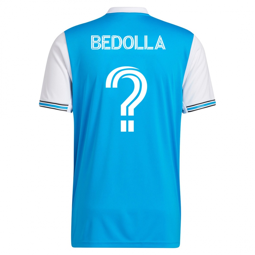 Mujer Camiseta Brando Bedolla #0 Azul 1ª Equipación 2023/24 La Camisa