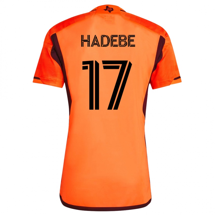 Mujer Camiseta Teenage Hadebe #17 Naranja 1ª Equipación 2023/24 La Camisa