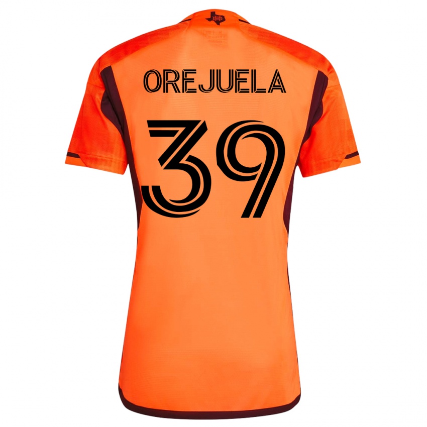 Mujer Camiseta Jesus Orejuela #39 Naranja 1ª Equipación 2023/24 La Camisa