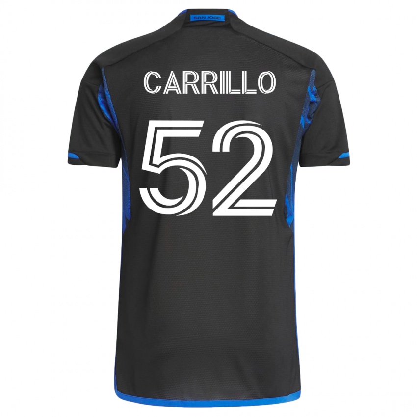 Mujer Camiseta Israel Carrillo #52 Azul Negro 1ª Equipación 2023/24 La Camisa