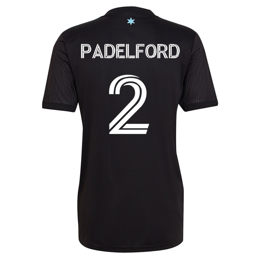 Mujer Camiseta Devin Padelford #2 Negro 1ª Equipación 2023/24 La Camisa