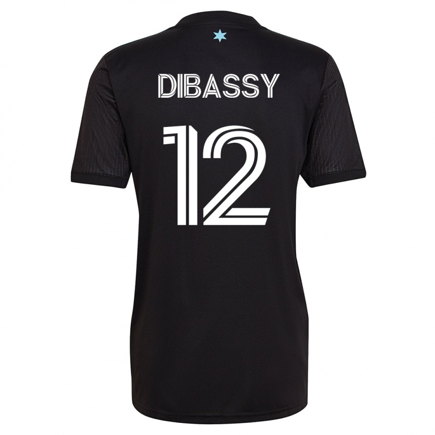 Mujer Camiseta Bakaye Dibassy #12 Negro 1ª Equipación 2023/24 La Camisa