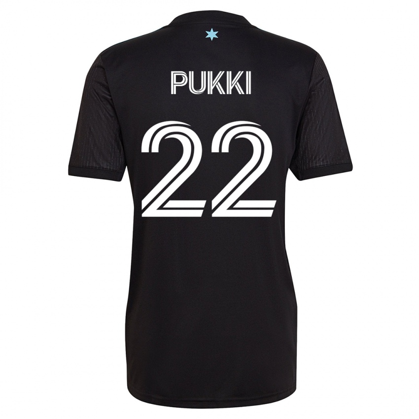 Mujer Camiseta Teemu Pukki #22 Negro 1ª Equipación 2023/24 La Camisa