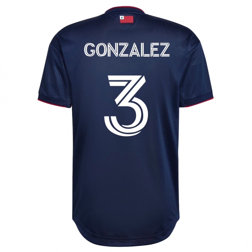 Mujer Camiseta Omar González #3 Armada 1ª Equipación 2023/24 La Camisa
