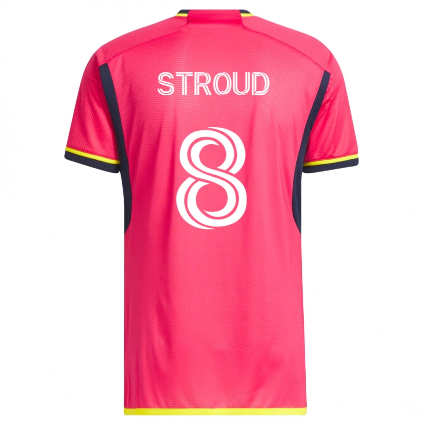 Mujer Camiseta Jared Stroud #8 Rosa 1ª Equipación 2023/24 La Camisa
