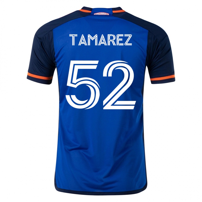 Mujer Camiseta Lucas Tamarez #52 Azul 1ª Equipación 2023/24 La Camisa