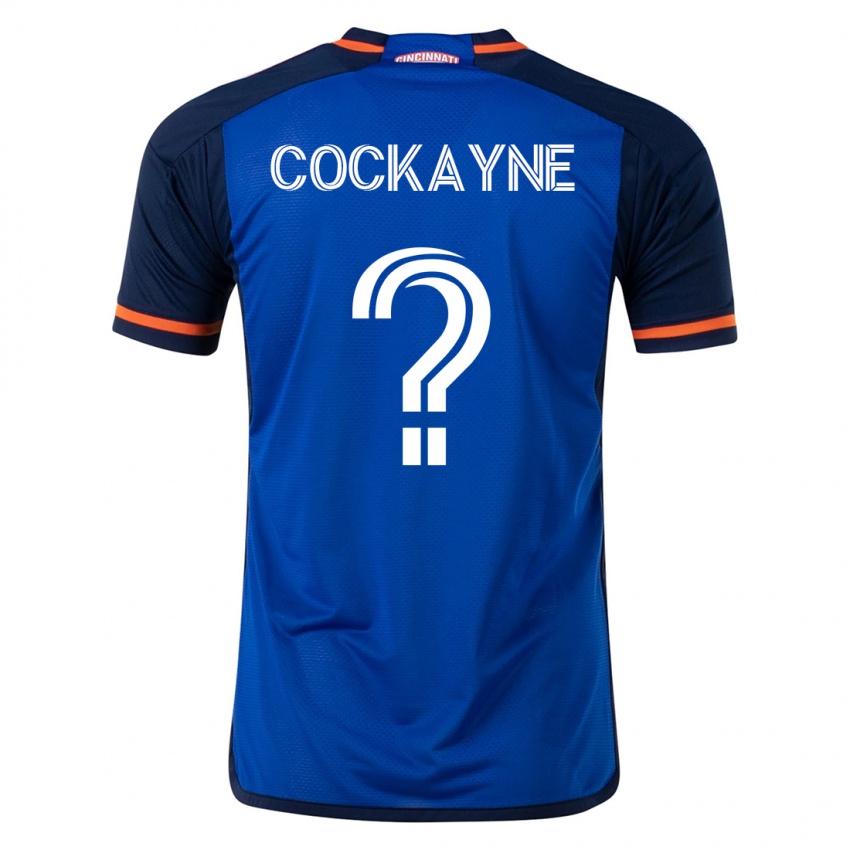 Mujer Camiseta Conner Cockayne #0 Azul 1ª Equipación 2023/24 La Camisa