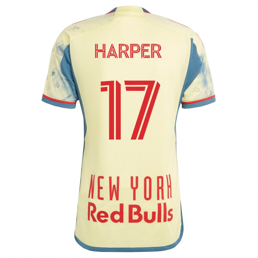 Mujer Camiseta Cameron Harper #17 Amarillo 1ª Equipación 2023/24 La Camisa