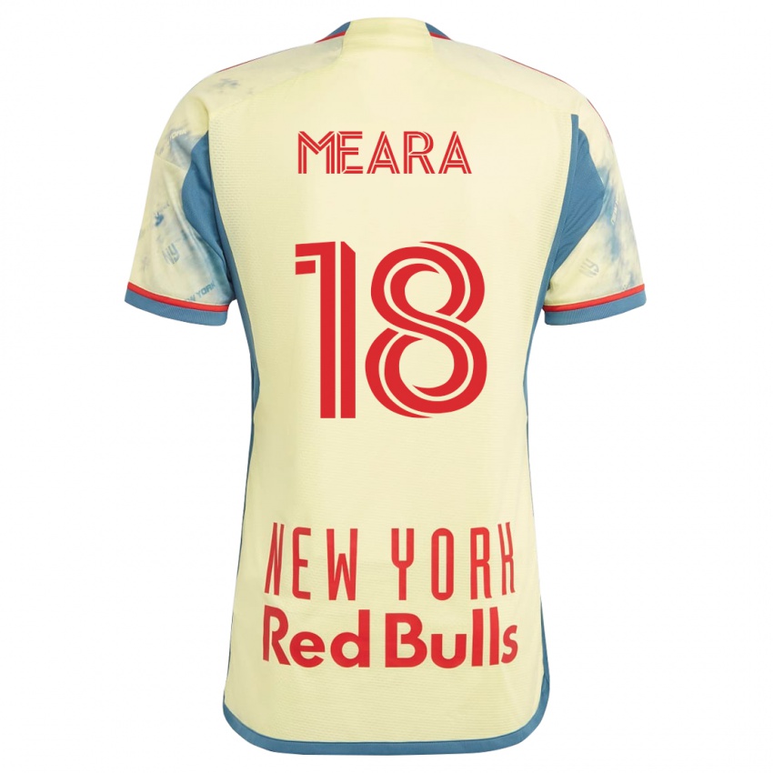 Mujer Camiseta Ryan Meara #18 Amarillo 1ª Equipación 2023/24 La Camisa