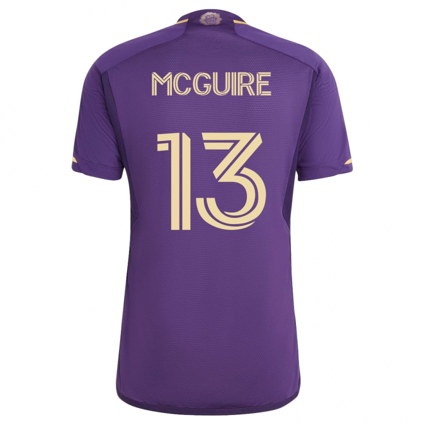 Mujer Camiseta Duncan Mcguire #13 Violeta 1ª Equipación 2023/24 La Camisa