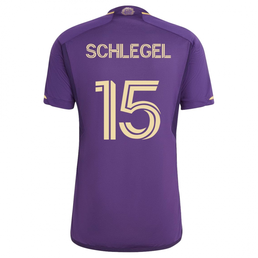 Mujer Camiseta Rodrigo Schlegel #15 Violeta 1ª Equipación 2023/24 La Camisa