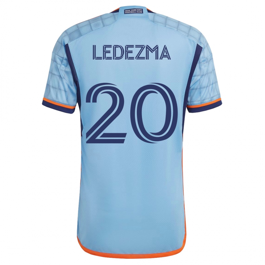 Mujer Camiseta Richard Ledezma #20 Azul 1ª Equipación 2023/24 La Camisa