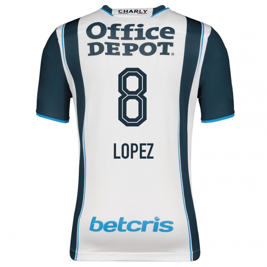 Mujer Camiseta Javier Eduardo López #8 Armada 1ª Equipación 2023/24 La Camisa