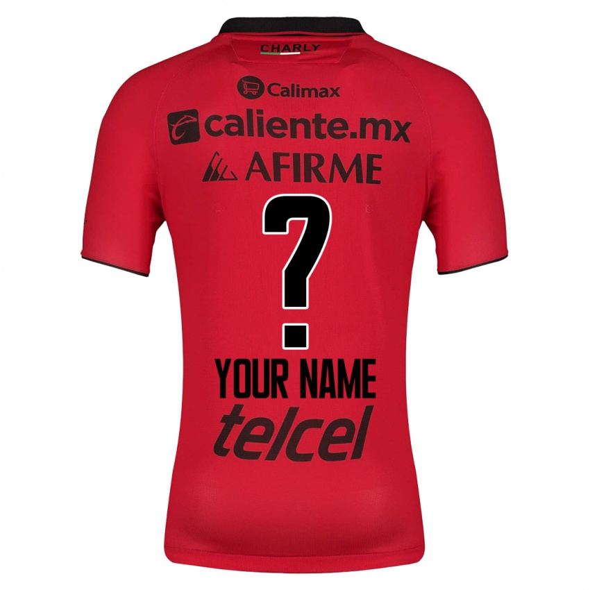 Mujer Camiseta Su Nombre #0 Rojo 1ª Equipación 2023/24 La Camisa