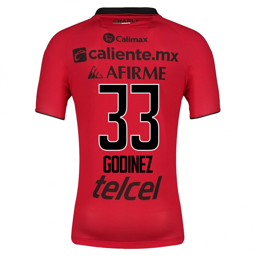Mujer Camiseta Rodrigo Godínez #33 Rojo 1ª Equipación 2023/24 La Camisa