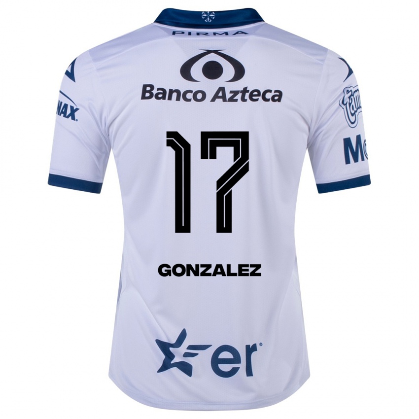Mujer Camiseta Andrea González #17 Blanco 1ª Equipación 2023/24 La Camisa