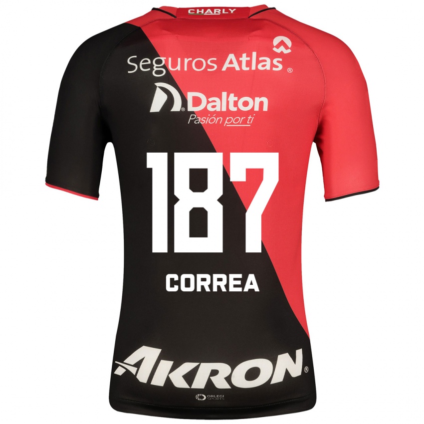 Mujer Camiseta Leonardo Correa #187 Negro 1ª Equipación 2023/24 La Camisa