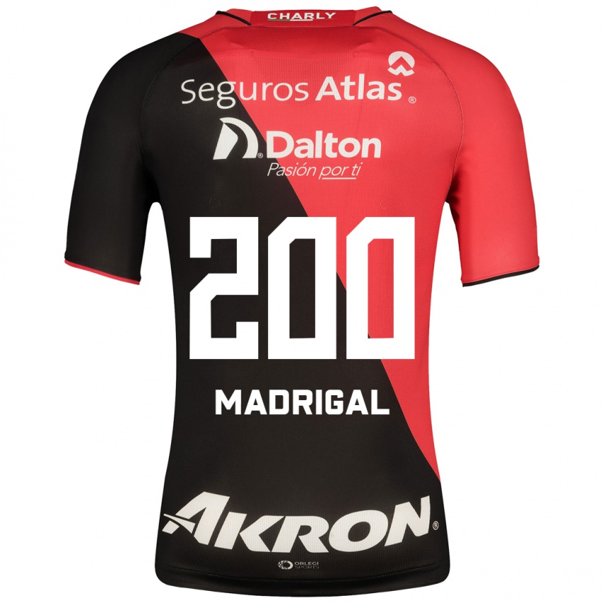 Mujer Camiseta Kevin Madrigal #200 Negro 1ª Equipación 2023/24 La Camisa