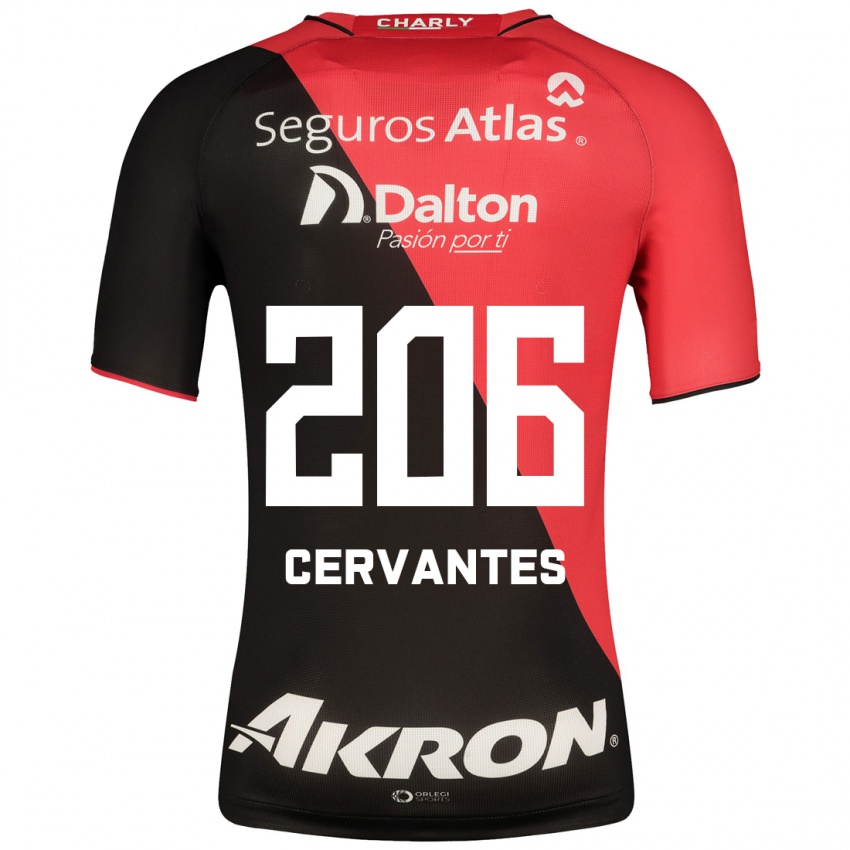 Mujer Camiseta Daniel Cervantes #206 Negro 1ª Equipación 2023/24 La Camisa