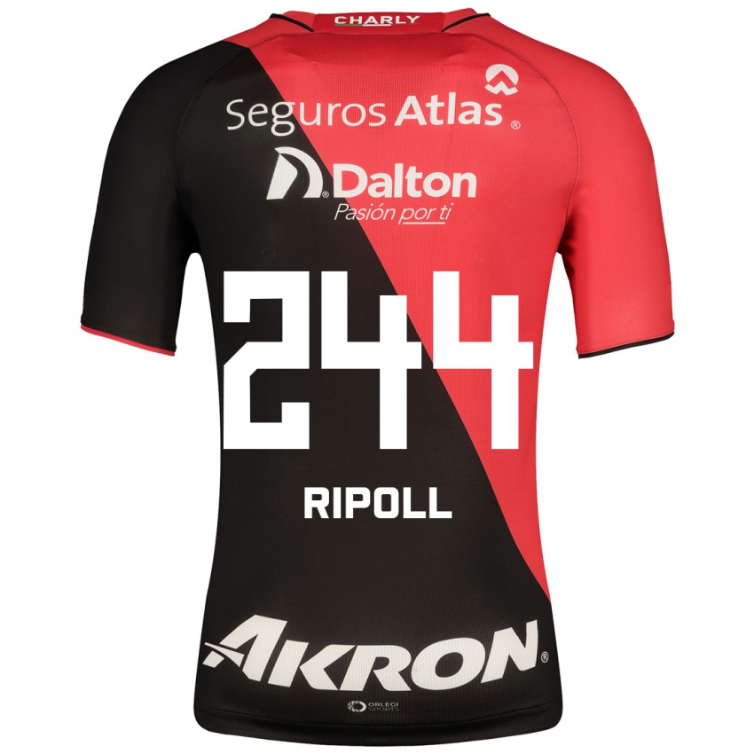 Mujer Camiseta Alonso Ripoll #244 Negro 1ª Equipación 2023/24 La Camisa