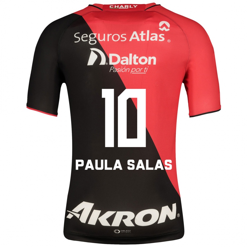 Mujer Camiseta María Paula Salas #10 Negro 1ª Equipación 2023/24 La Camisa