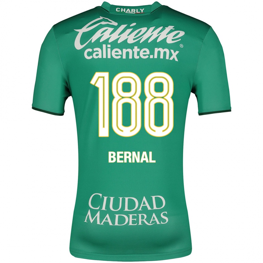 Mujer Camiseta Juan Bernal #188 Verde 1ª Equipación 2023/24 La Camisa
