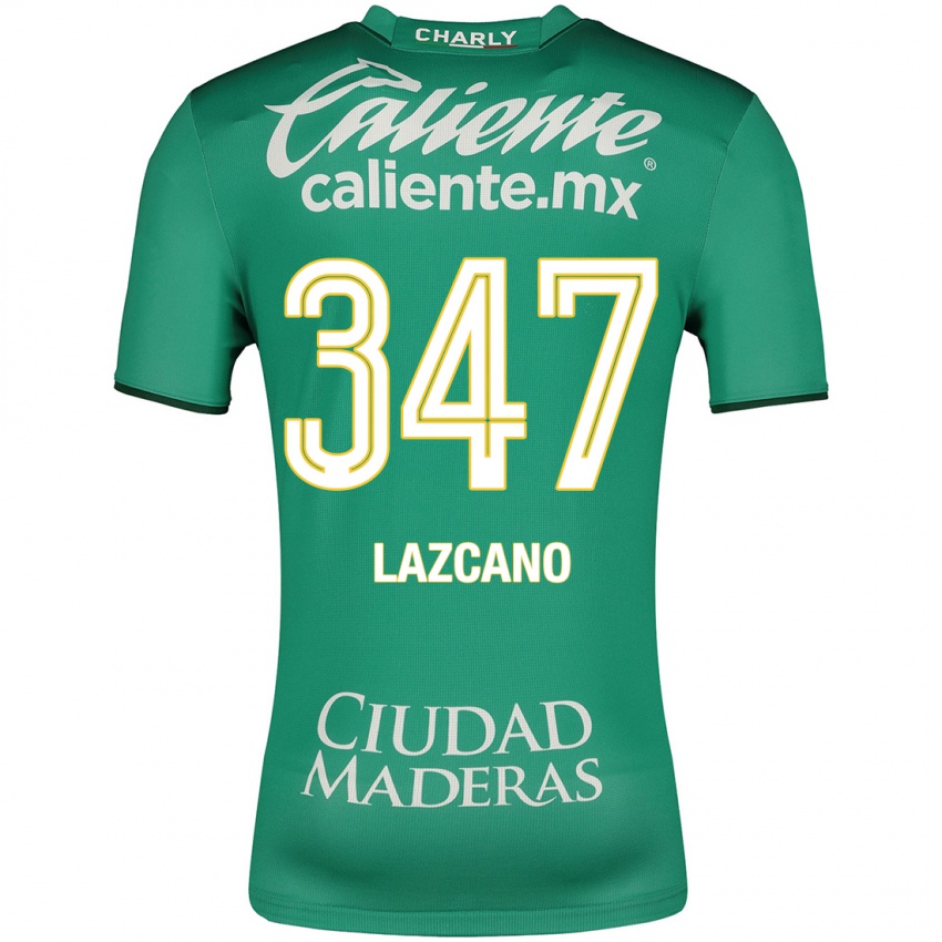 Mujer Camiseta Evan Lazcano #347 Verde 1ª Equipación 2023/24 La Camisa