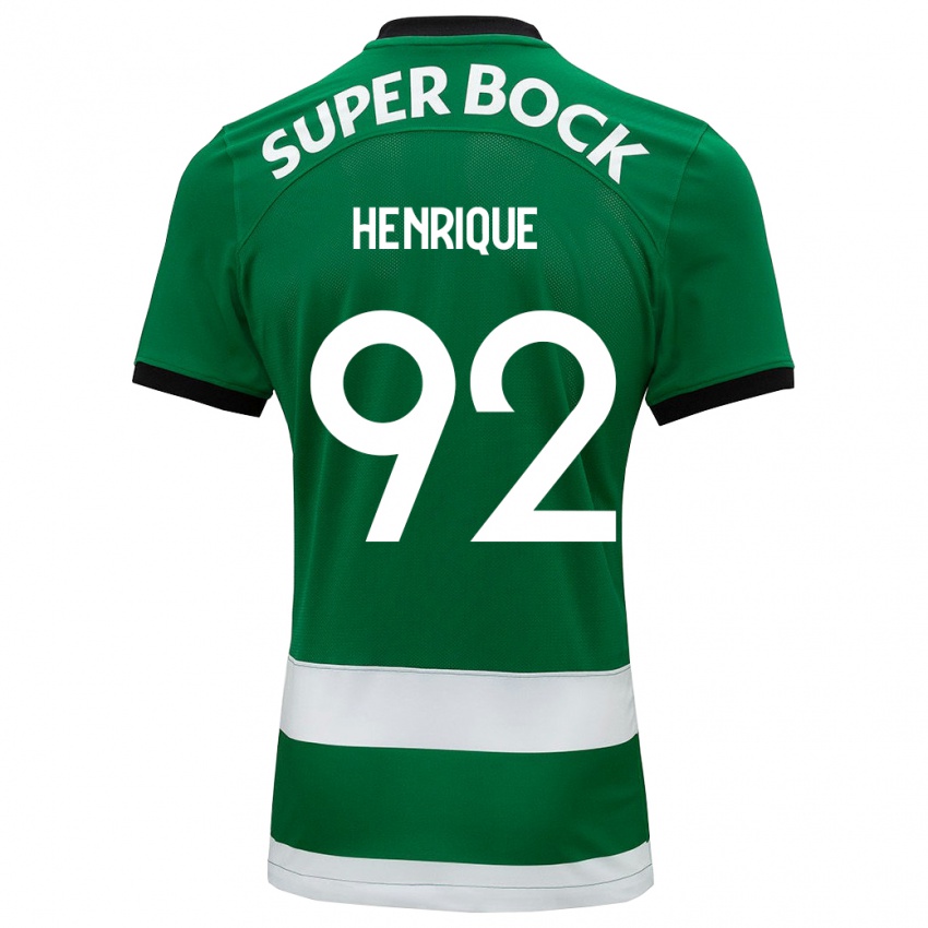 Mujer Camiseta Eduardo Henrique #92 Verde 1ª Equipación 2023/24 La Camisa