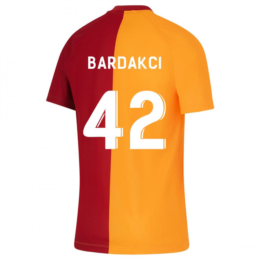 Mujer Camiseta Abdülkerim Bardakcı #42 Naranja 1ª Equipación 2023/24 La Camisa