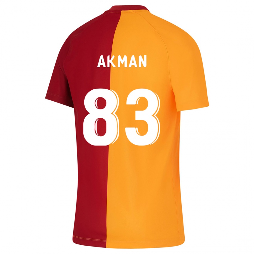 Mujer Camiseta Efe Akman #83 Naranja 1ª Equipación 2023/24 La Camisa