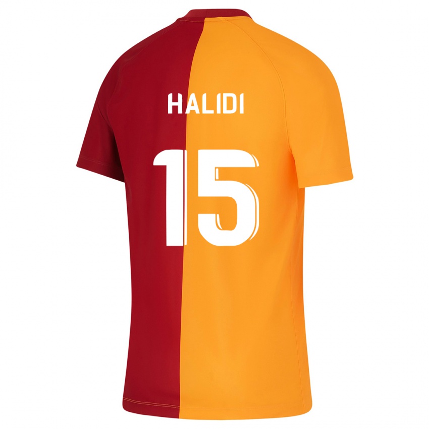 Mujer Camiseta Isa Halidi #15 Naranja 1ª Equipación 2023/24 La Camisa