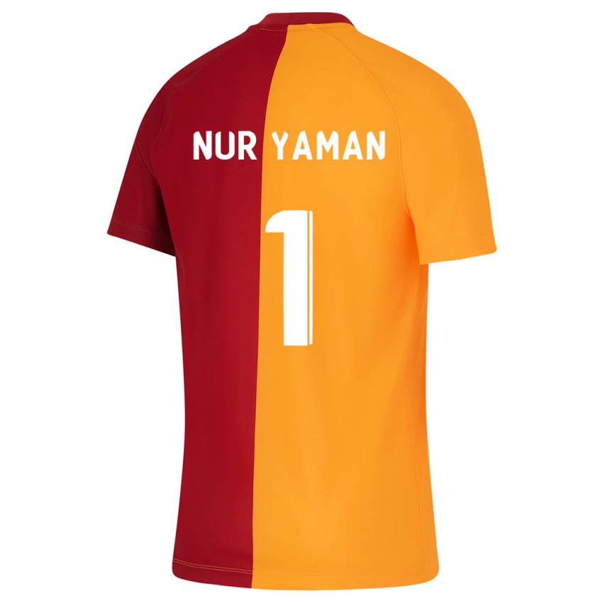 Mujer Camiseta Gamze Nur Yaman #1 Naranja 1ª Equipación 2023/24 La Camisa