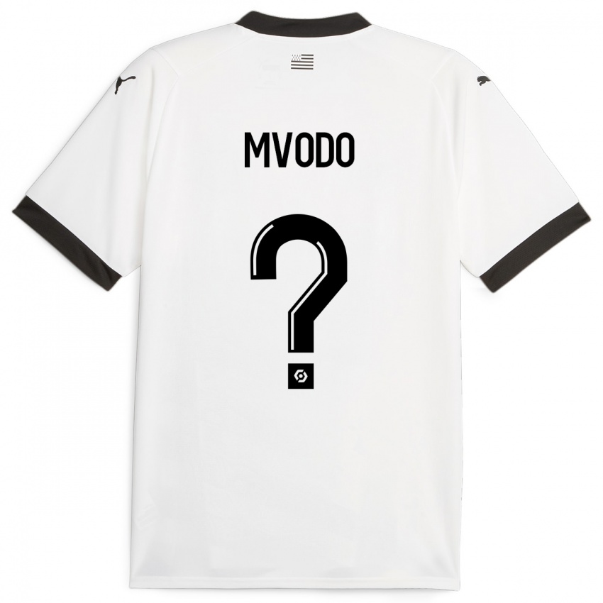 Mujer Camiseta Steeve Mvodo Mvodo #0 Blanco 2ª Equipación 2023/24 La Camisa