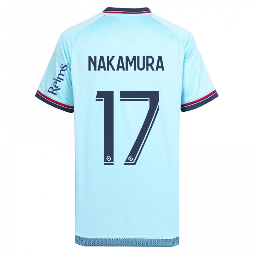 Mujer Camiseta Keito Nakamura #17 Cielo Azul 2ª Equipación 2023/24 La Camisa