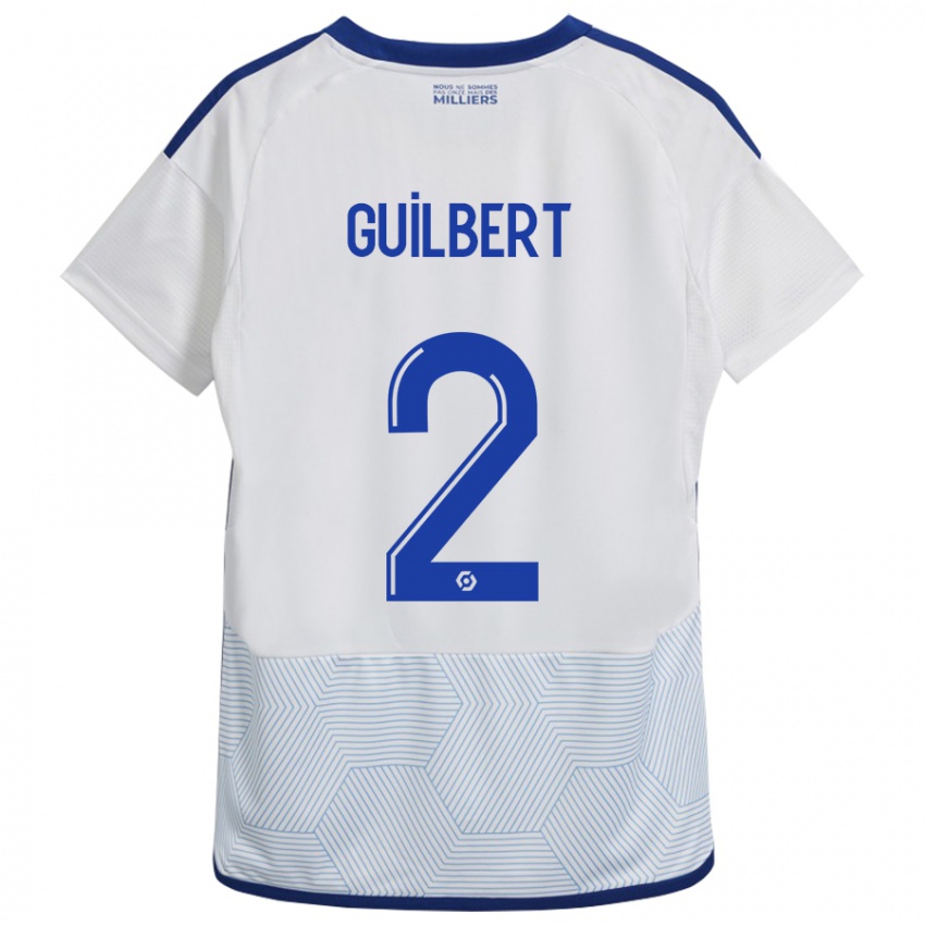 Mujer Camiseta Frédéric Guilbert #2 Blanco 2ª Equipación 2023/24 La Camisa