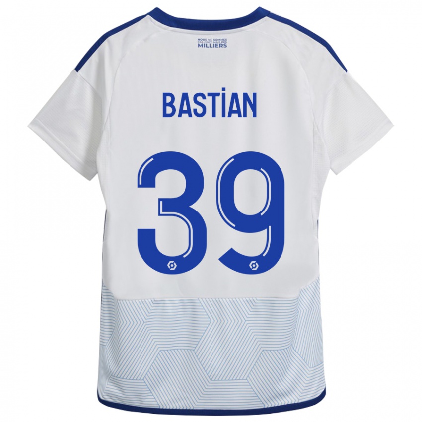 Mujer Camiseta Maxime Bastian #39 Blanco 2ª Equipación 2023/24 La Camisa