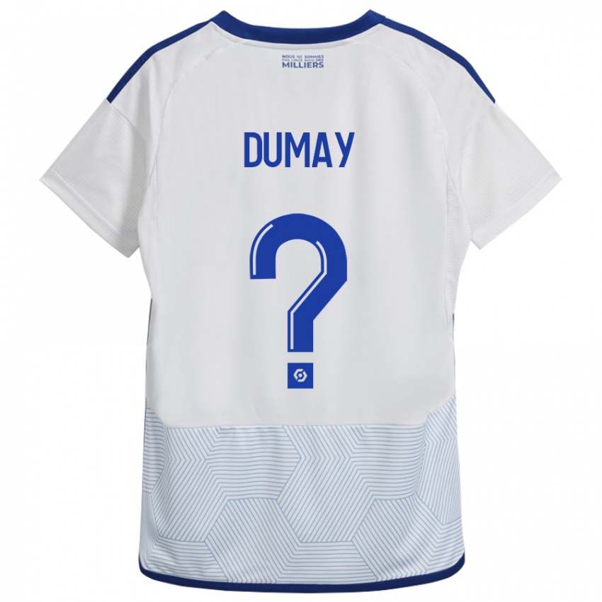 Mujer Camiseta Yoann Dumay #0 Blanco 2ª Equipación 2023/24 La Camisa