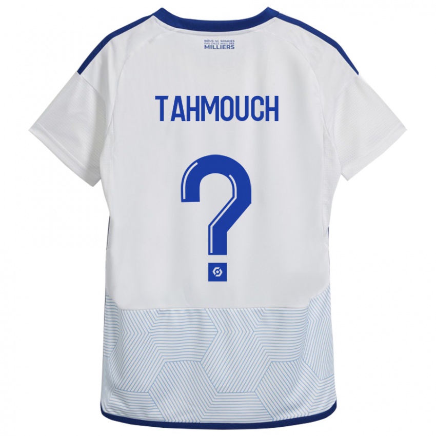 Mujer Camiseta Mathieu Tahmouch #0 Blanco 2ª Equipación 2023/24 La Camisa
