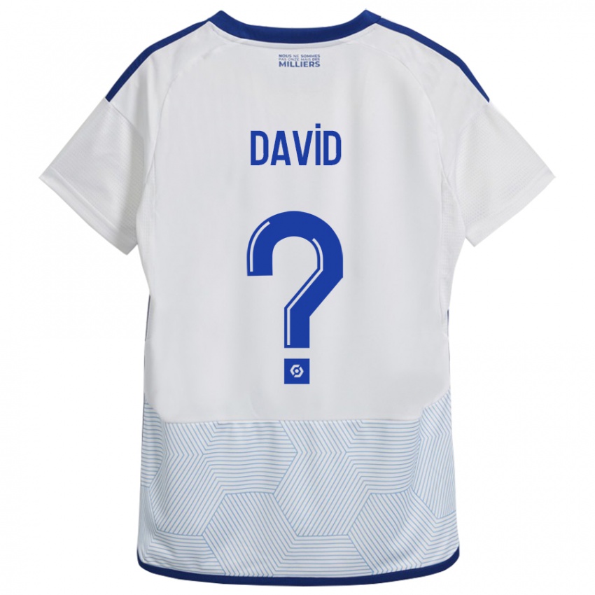 Mujer Camiseta David #0 Blanco 2ª Equipación 2023/24 La Camisa
