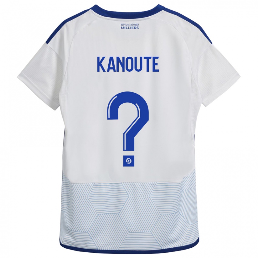 Mujer Camiseta Mahamadou Kanouté #0 Blanco 2ª Equipación 2023/24 La Camisa
