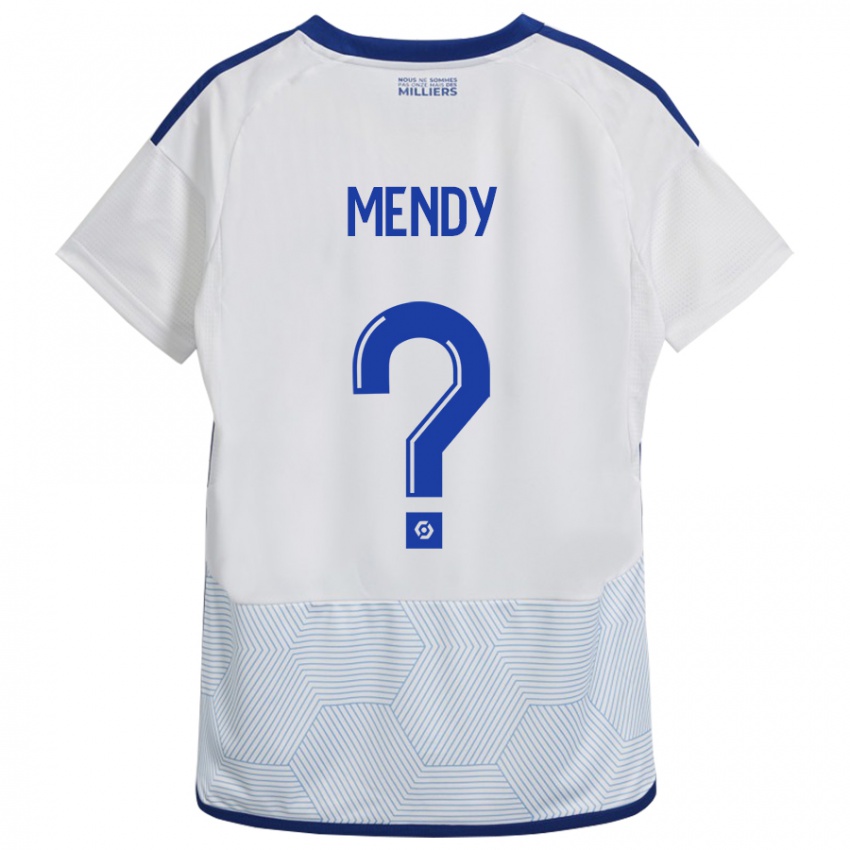 Mujer Camiseta François Mendy #0 Blanco 2ª Equipación 2023/24 La Camisa