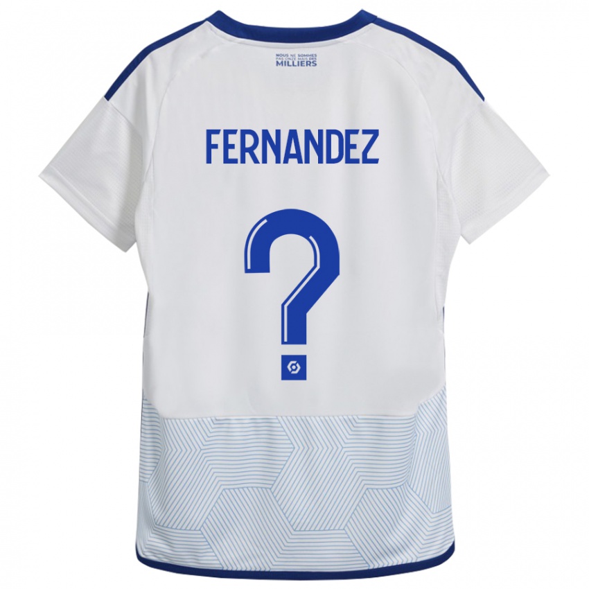 Mujer Camiseta Elies Araar Fernandez #0 Blanco 2ª Equipación 2023/24 La Camisa