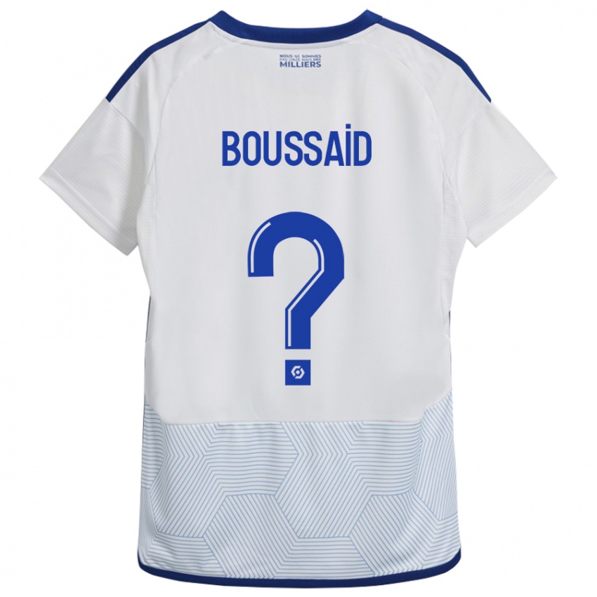 Mujer Camiseta Willsem Boussaid #0 Blanco 2ª Equipación 2023/24 La Camisa