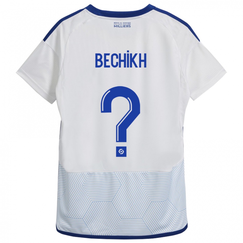 Mujer Camiseta Mohamed Bechikh #0 Blanco 2ª Equipación 2023/24 La Camisa
