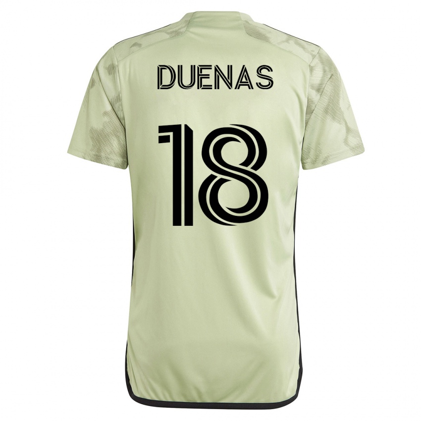 Mujer Camiseta Érik Dueñas #18 Verde 2ª Equipación 2023/24 La Camisa